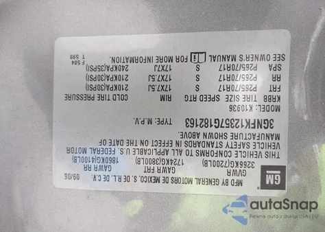 2007 Chevrolet Avalanche 1500 Lt from USA, damaged, VIN 3GNFK12357G182163